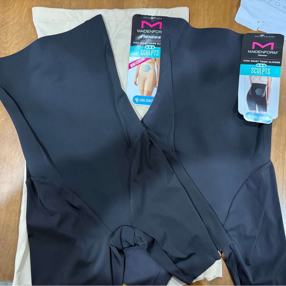 Maidenform Black and Tan Shapewear